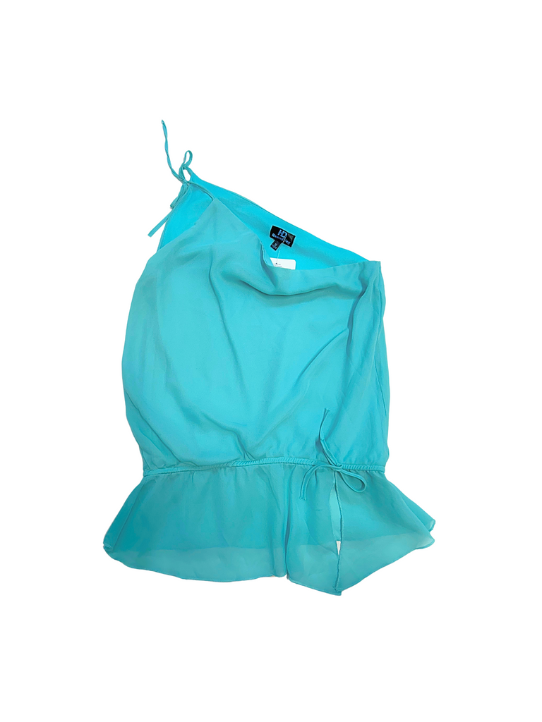 Blue Y2K vintage one shoulder top