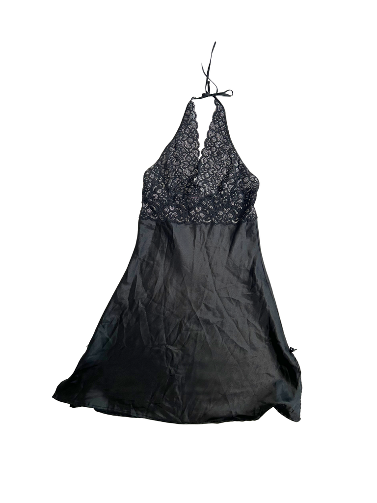 Black lace mini dress 